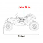 Elektrická bugina - Buggy Clash STRONG 4x4 čierna